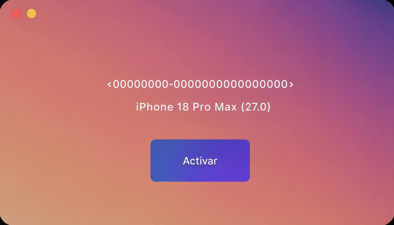 Activación de un iPhone 18 Pro Max en Zestilea